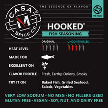 Hooked® Fish Seasoning - Glass Clamp-top Jar