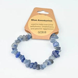 Blue Aventurine - Chip Bracelet 5-8mm