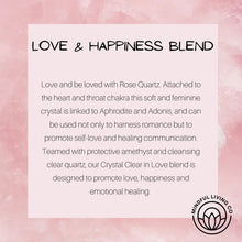 Crystal Clear Column Insert - Love & Happiness Blend
